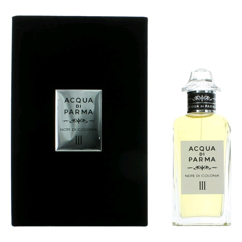 Acqua Di Parma Note Di Colonia III 5oz unisex eau de cologne spray with elegant glass bottle and minimalist design.