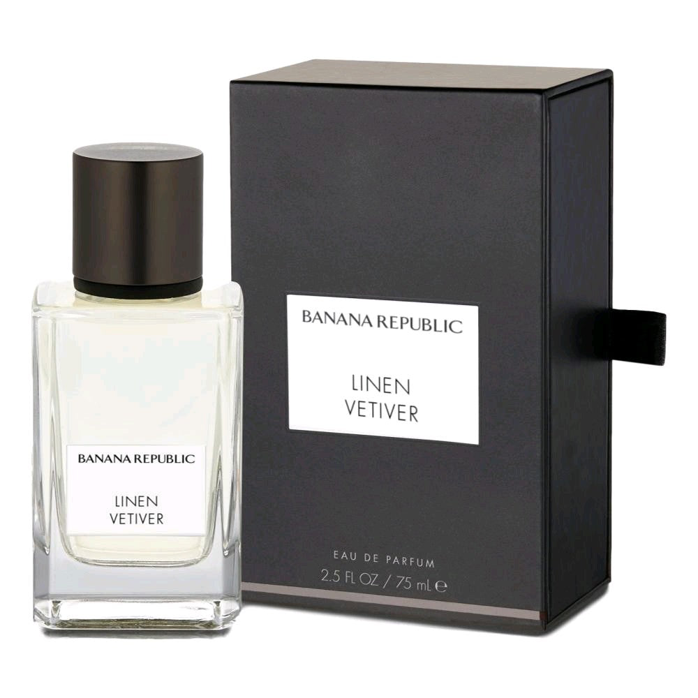 Linen Vetiver Banana Republic 2.5 oz EDP Spray Unisex - Pertinacia Perfume