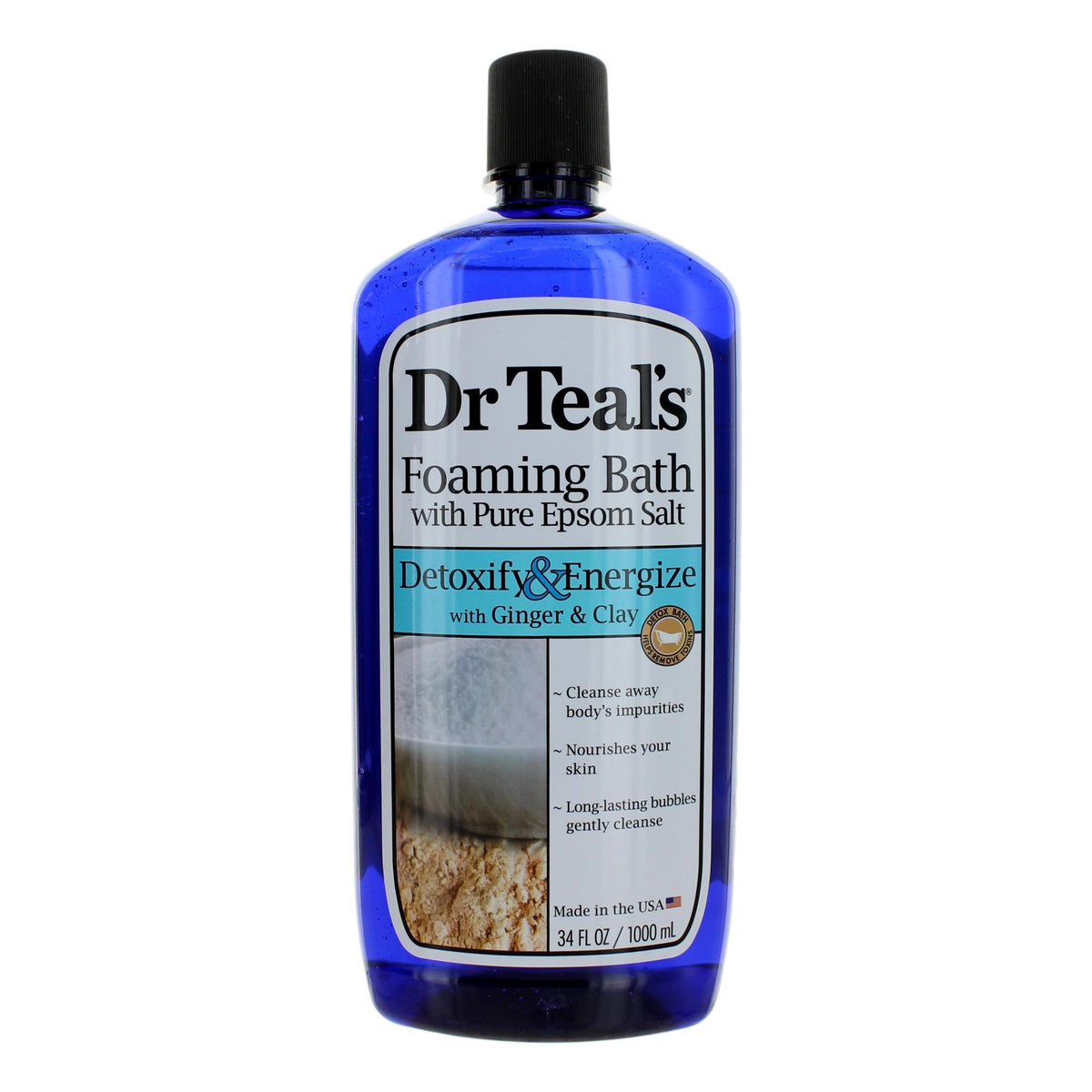 Detoxify & Energize with Ginger & Clay Dr. Teal's 34oz Foaming Bath Soap - Pertinacia Perfume