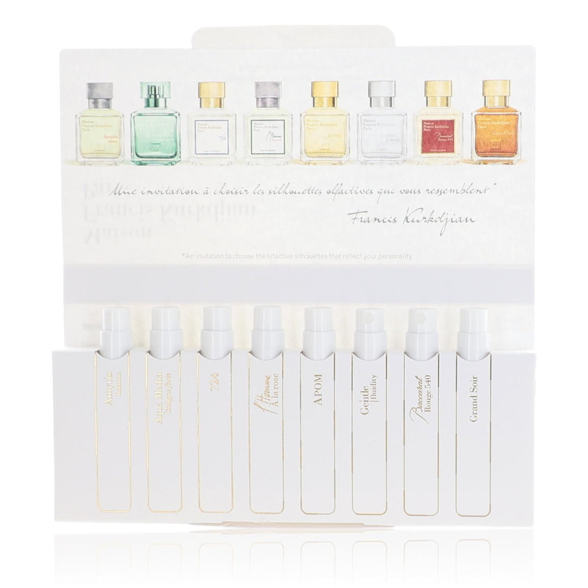 The Fragrance Wardrobe Maison Francis Kurkdjian 8 Piece Spray set Unisex - Pertinacia Perfume