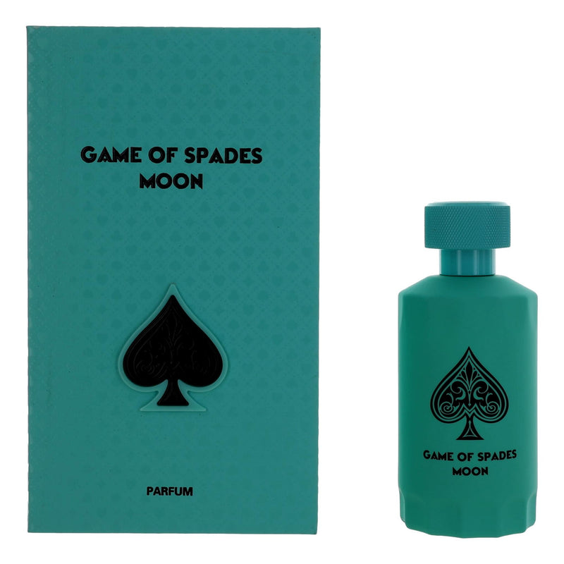 Jo Milano Game of Spades Moon 3.4 oz unisex parfum spray with elegant bottle design by Pertinacia LLC