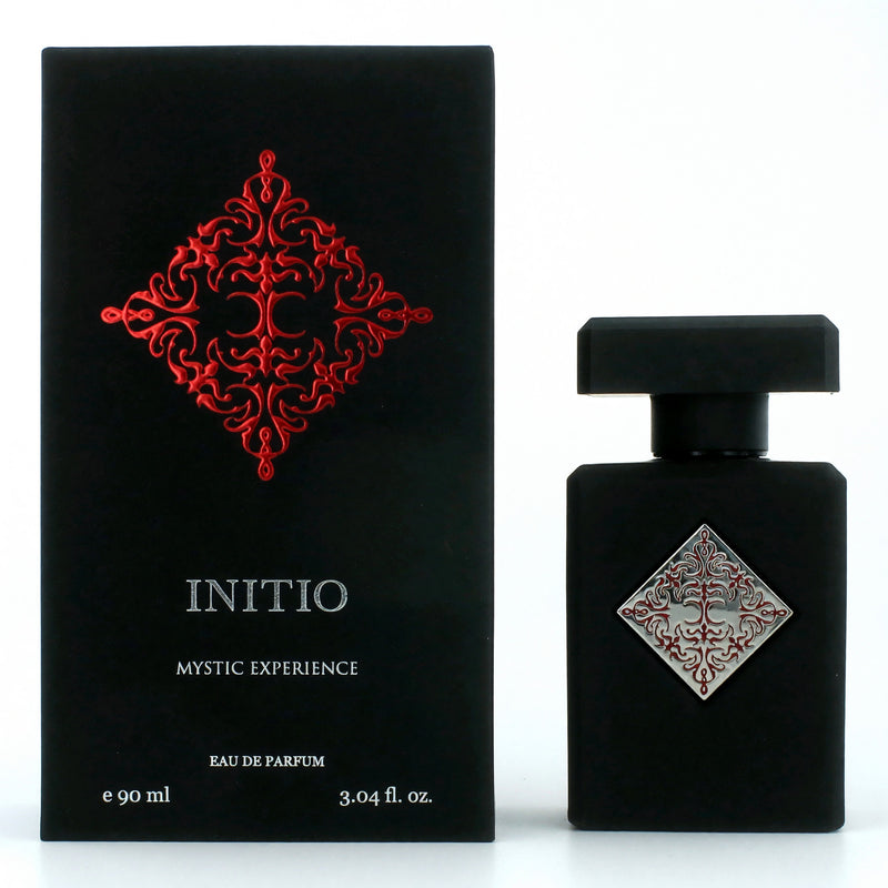 Initio Mystic Experience 3 oz unisex EDP spray with elegant bottle, showcasing the luxurious fragrance design.