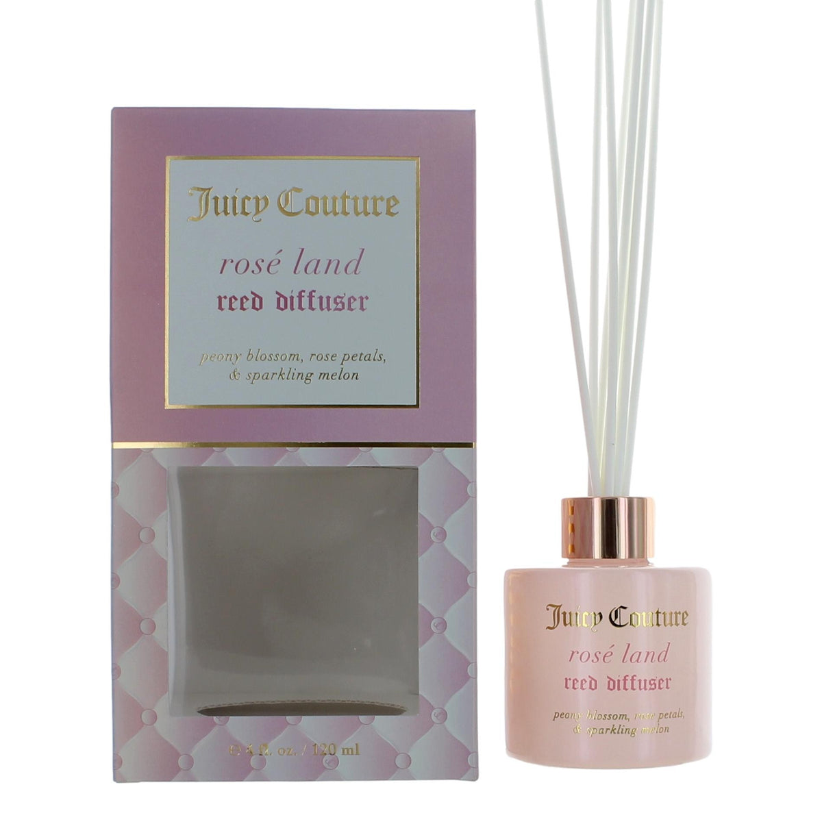 Rose Land Juicy Couture 4 oz Reed Diffuser - Rose Land - Pertinacia Perfume