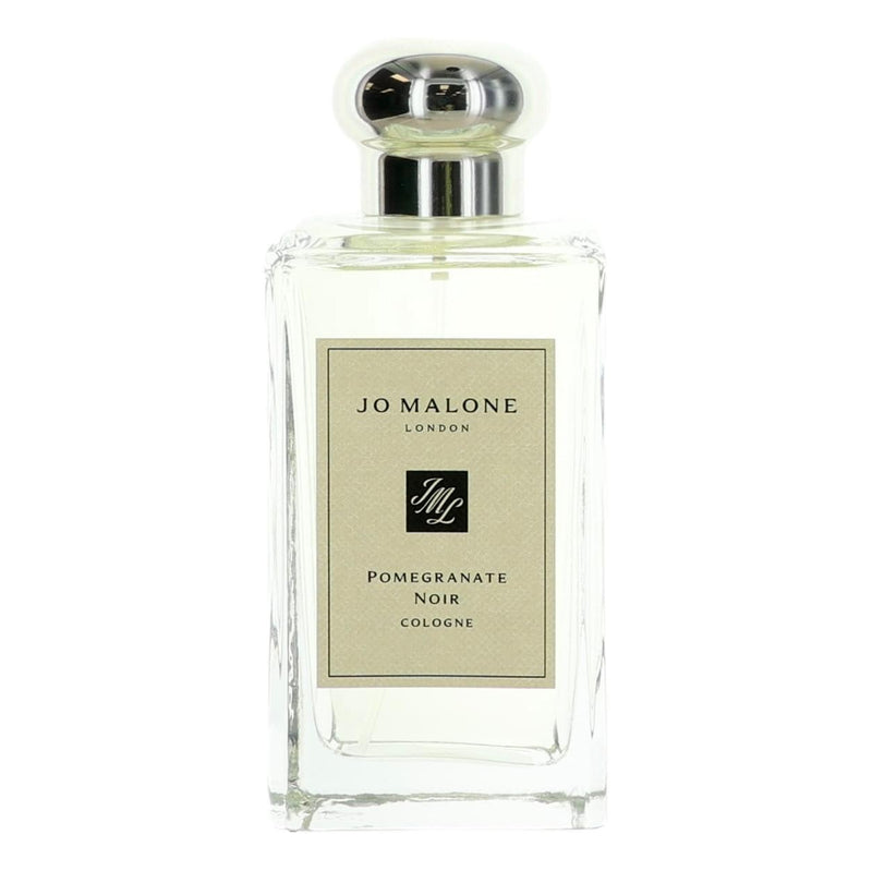 Jo Malone Pomegranate Noir 3.4oz unisex cologne spray bottle with elegant packaging and dark red accents.