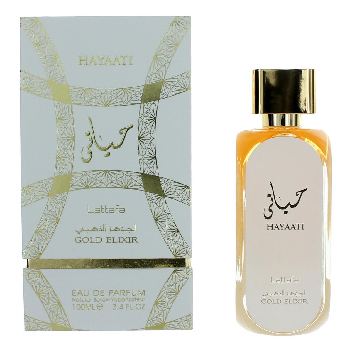 Hayaati Gold Elixir Lattafa 3.4 oz EDP Spray Unisex - Pertinacia Perfume