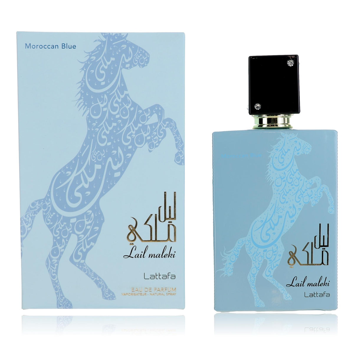 Lail Maleki Moroccan Blue Lattafa 3.4 oz EDP Spray Men - Pertinacia Perfume