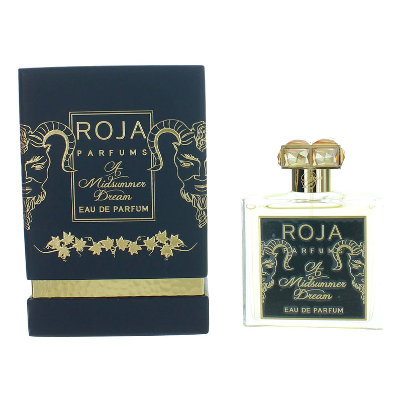 Roja Parfums A Midsummer Dream 3.4 oz unisex EDP spray bottle with elegant packaging and minimalist design.