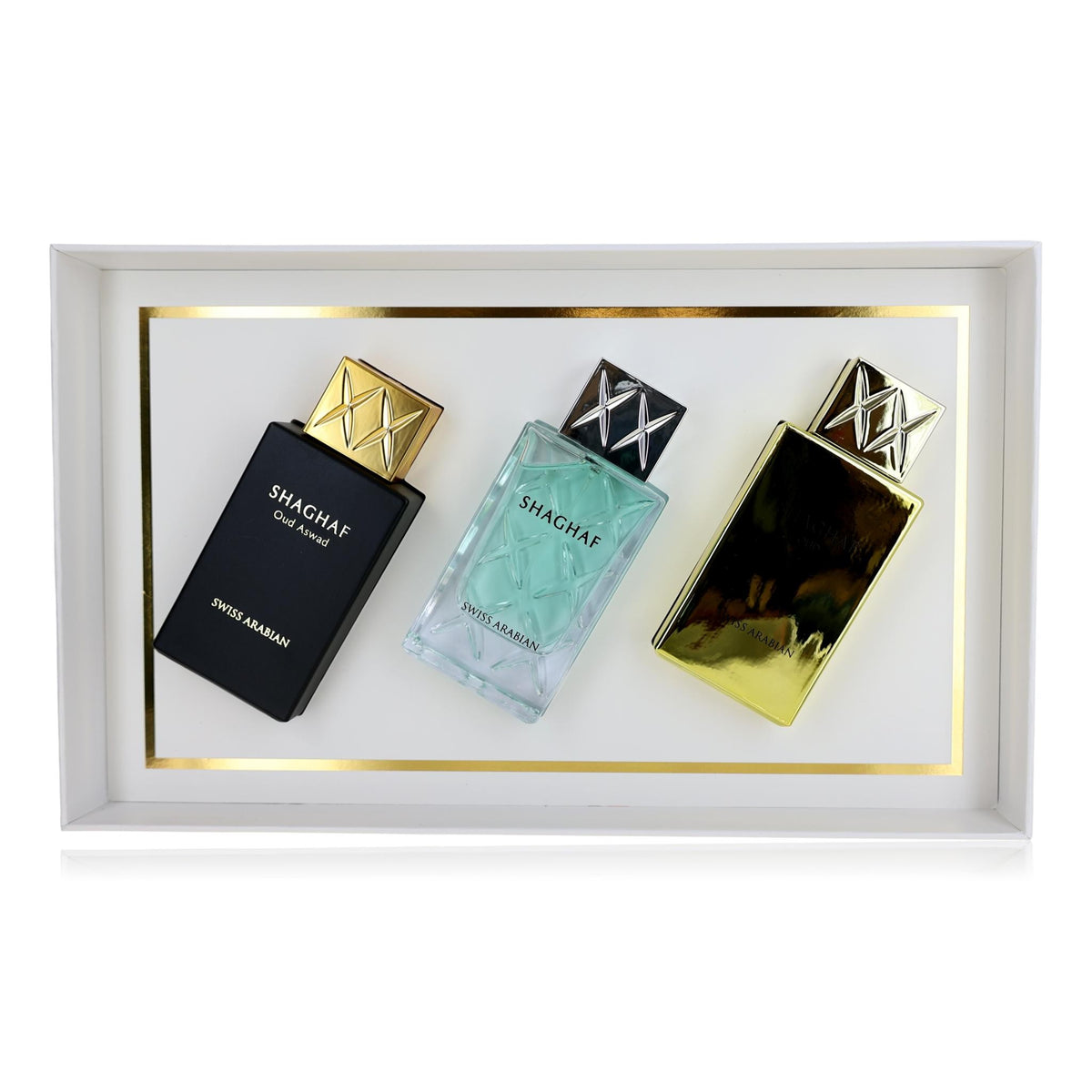 Shaghaf Collection Swiss Arabian 3 Piece Gift Set Unisex - Pertinacia Perfume