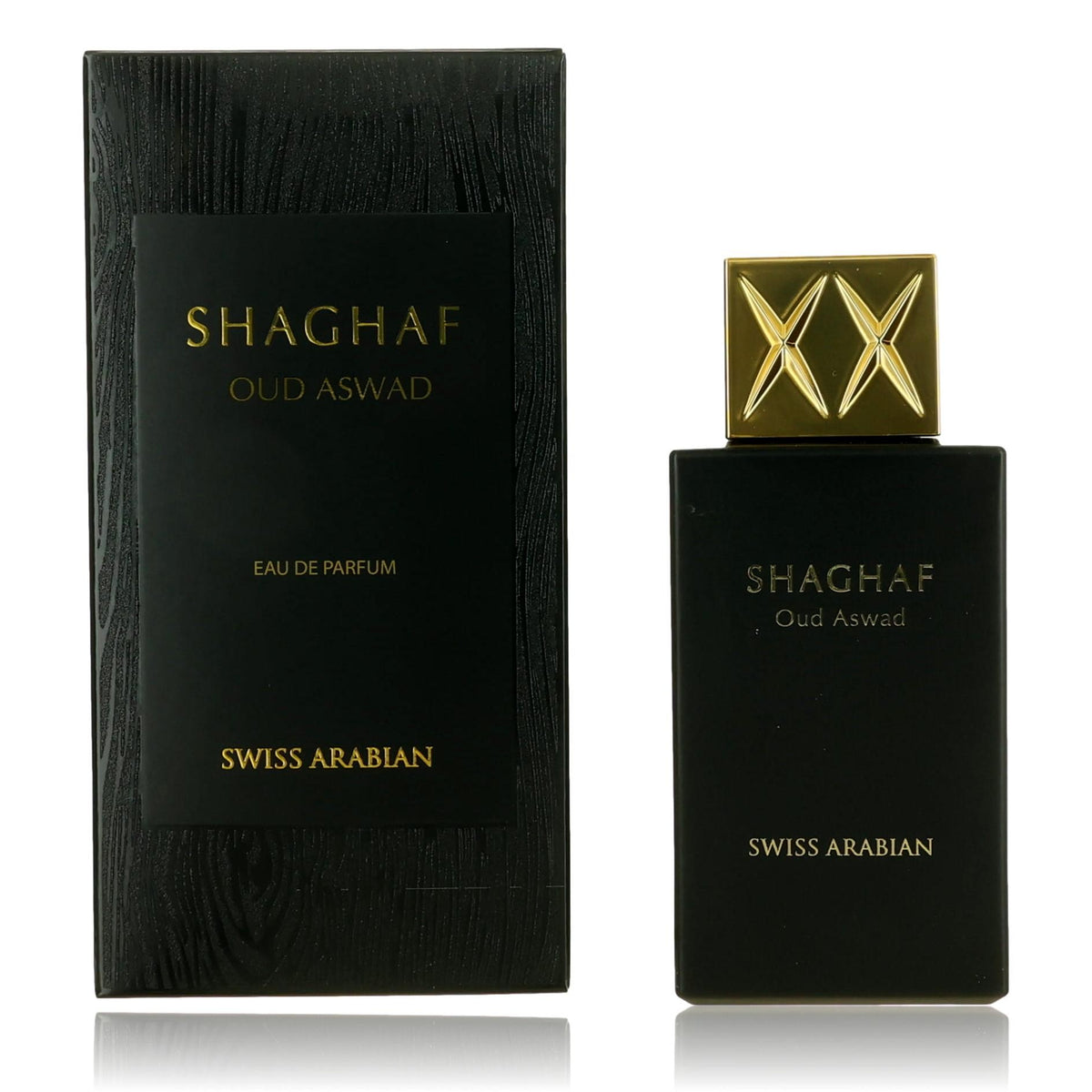 Shaghaf Oud Aswad Swiss Arabian 2.5 oz EDP Spray Unisex - Pertinacia Perfume
