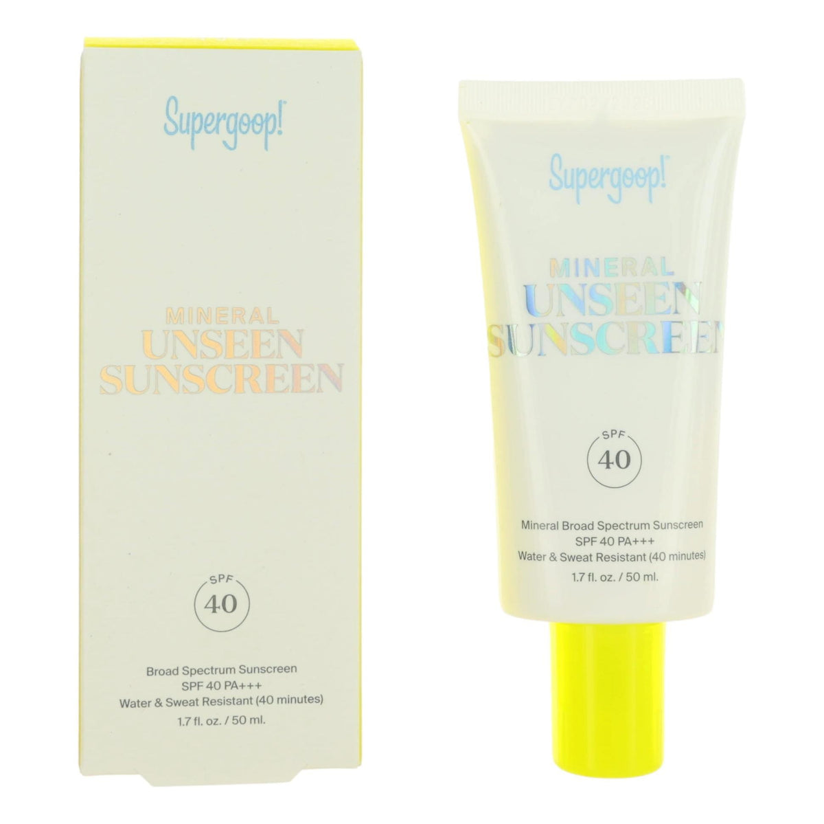 Supergoop Mineral Unseen Sunscreen Supergoop 1.7oz Sunscreen SPF40 - Pertinacia Perfume