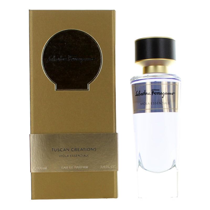 Salvatore Ferragamo Tuscan Creation Viola Essenziale 3.4oz EDP spray for unisex, elegant floral fragrance with lush packaging