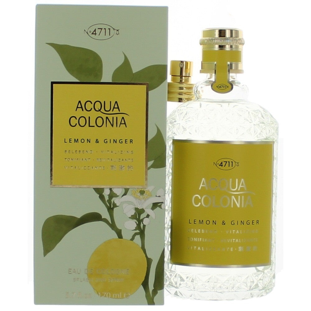 Acqua Colonia Lemon & Ginger 4711 5.7oz Eau De Cologne Splash/Spray Unisex - Pertinacia Perfume