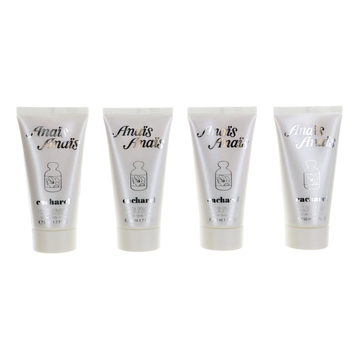 Anais Anais Cacharel 4 Pack 1.7oz Body Lotions ( 6.8oz total ) women - Pertinacia Perfume