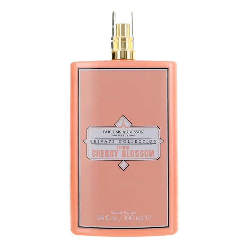 Aubusson Tender Cherry Blossom 3.4 oz women’s EDP spray bottle with elegant floral design and pink accents.