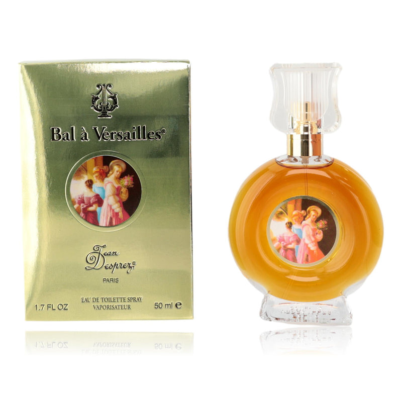 Bal à Versailles by Jean Desprez Paris 1.7 oz women’s EDT spray bottle with elegant packaging.