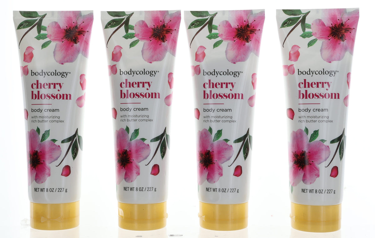 Cherry Blossom Bodycology 4 Pack 8oz Moisturizing Body Cream women - Pertinacia Perfume