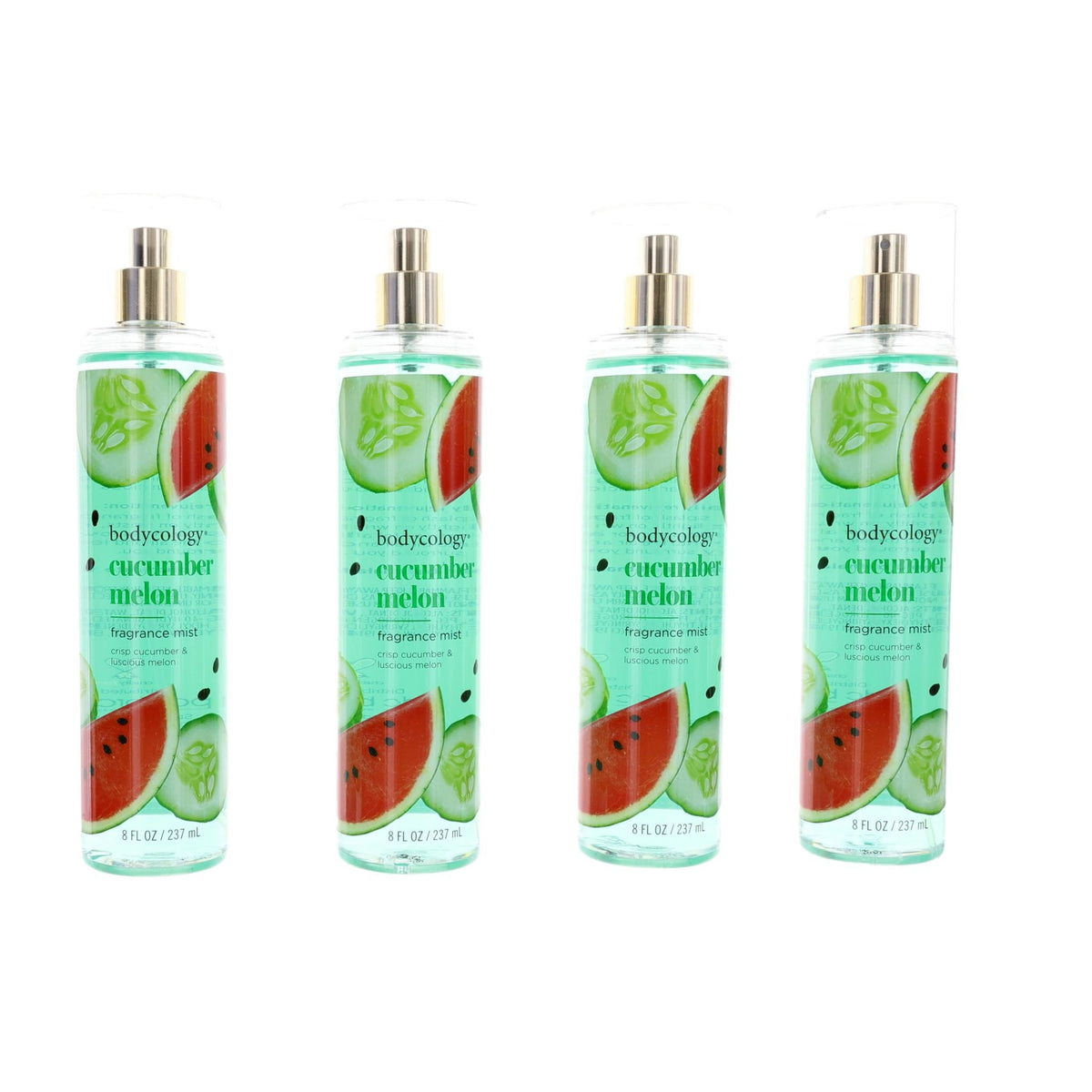 Cucumber Melon Bodycology 4 Pack 8 oz Fragrance Mist Women - Pertinacia Perfume