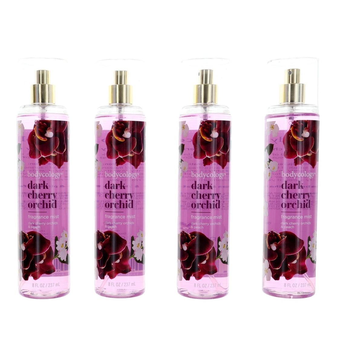 Dark Cherry Orchid Bodycology 4 Pack 8 oz Fragrance Mist Women - Pertinacia Perfume