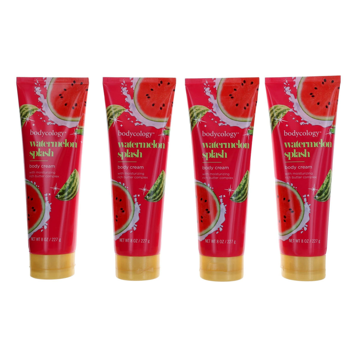 Watermelon Splash Bodycology 4 Pack 8oz Moisturizing Body Cream women - Pertinacia Perfume