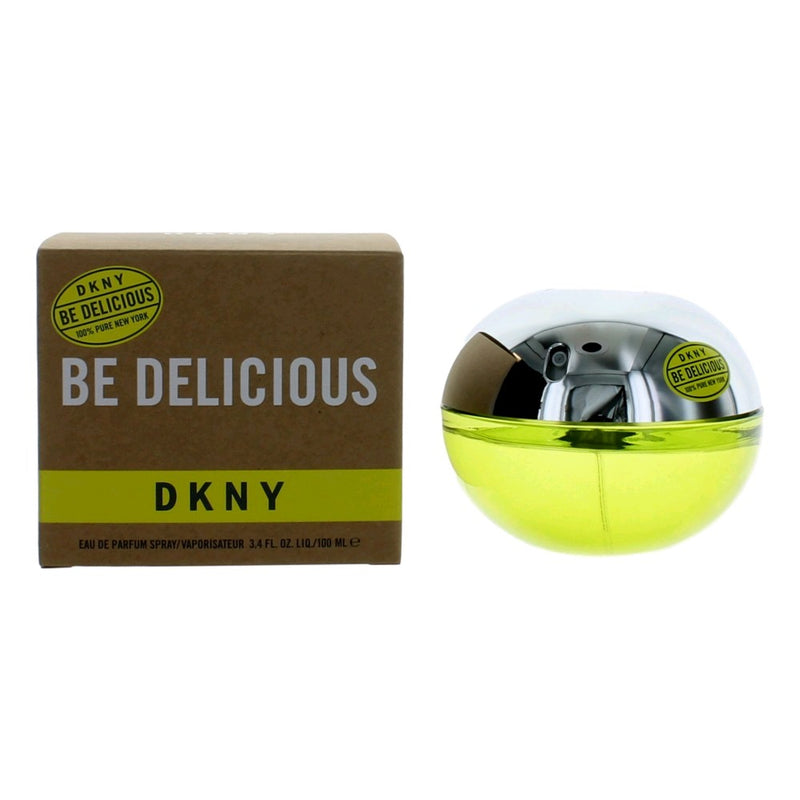 Donna Karan Be Delicious DKNY 3.4 oz women’s EDP spray with fresh apple and floral fragrance in a sleek bottle