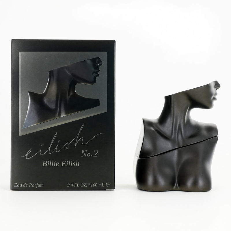 Billie Eilish Eilish #2 women's 3.4 oz Eau de Parfum spray bottle displayed on a white background.