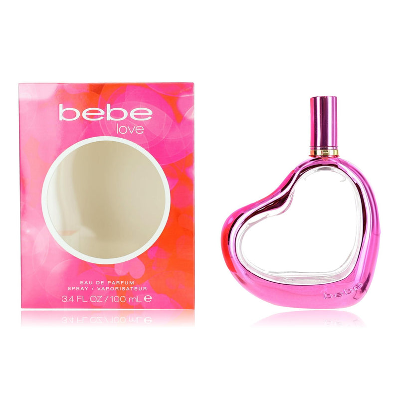 bebe Love by bebe 3.4 oz women’s eau de parfum spray with elegant bottle design