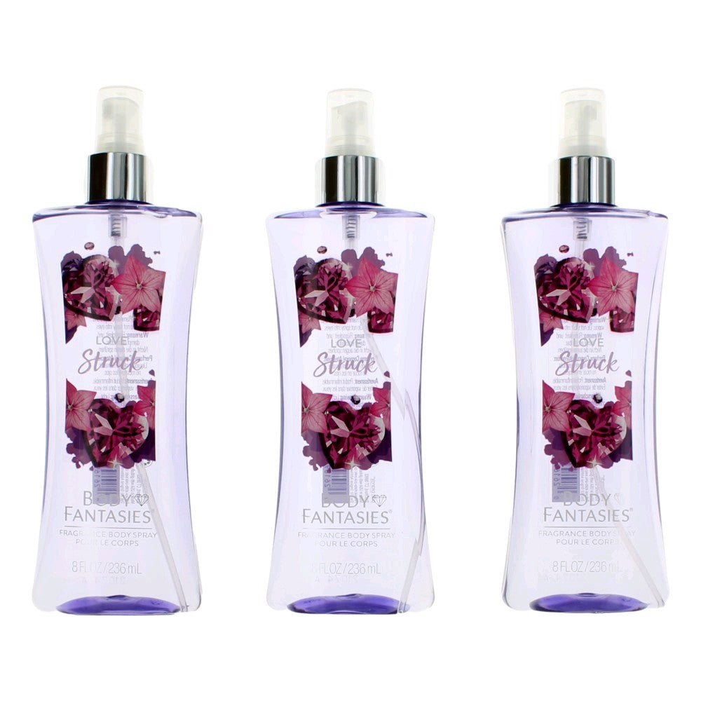 Love Struck Parfums De Coeur 3 x 8oz Fragrance Body Spray women - Pertinacia Perfume