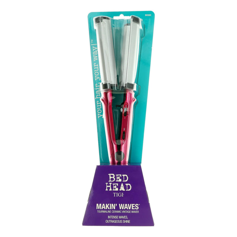 Bed Head Makin' Waves ceramic vintage waver, showcasing the textured ceramic plates and vintage-inspired design for perfect beach waves.