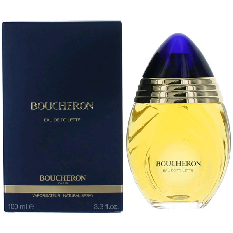 Boucheron by Boucheron 3.3 oz women’s EDT spray bottle with elegant packaging and clear fragrance label.