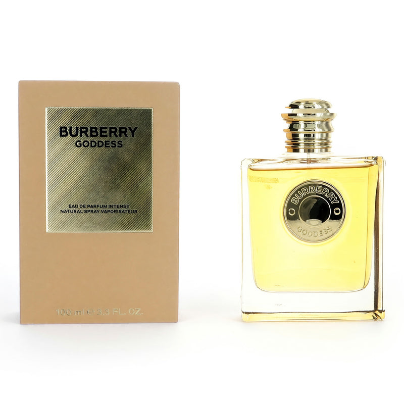 Burberry Goddess 3.3 oz EDP Intense Spray for women, showcasing the elegant bottle design by Burberry.