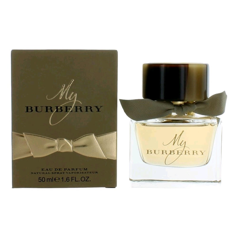 Burberry My Burberry 1.6 oz Eau de Parfum spray for women, featuring the signature bottle and elegant design.