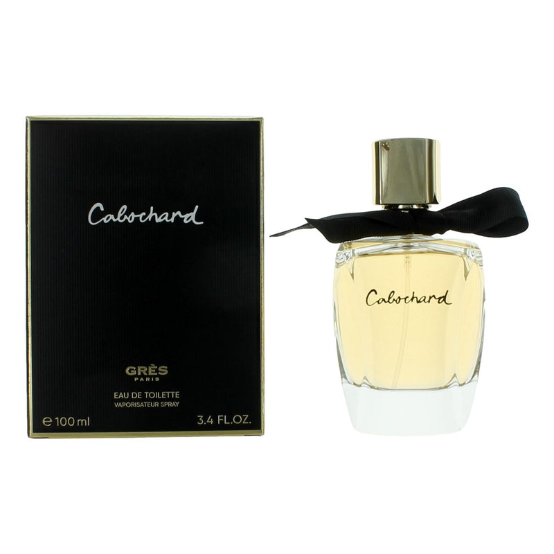 Cabochard by Parfums Gres women’s 3.4 oz EDT spray bottle with elegant packaging and sleek design.