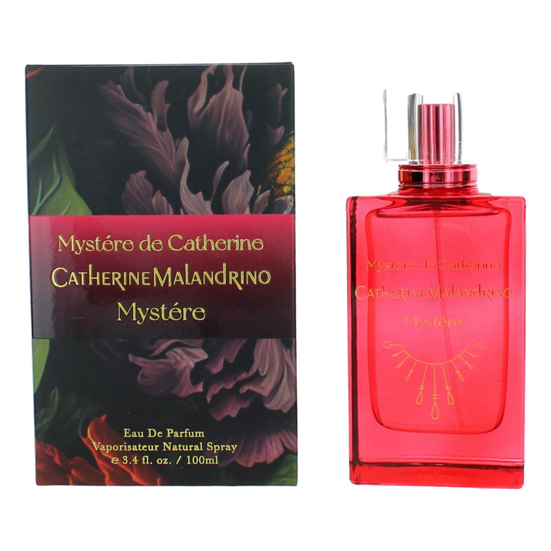 Catherine Malandrino Mystere de Catherine 3.4oz women’s EDP spray bottle with elegant packaging and floral design.