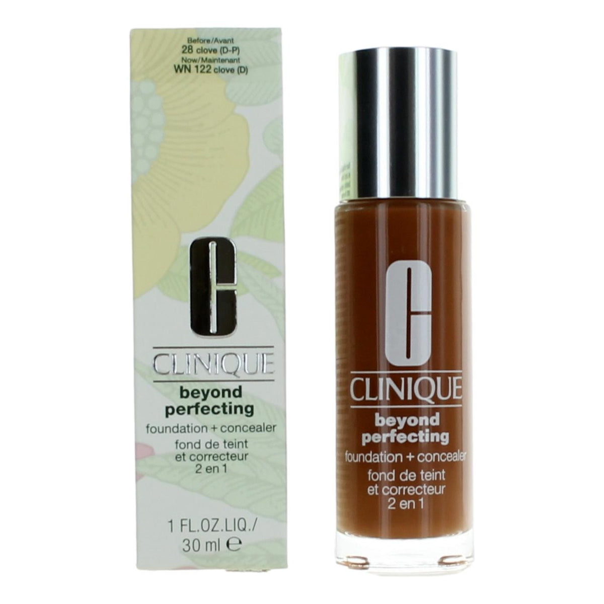 Clinique Beyond Perfecting Clinique 1 oz Foundation + Concealer- WN 112 Clove - Pertinacia Perfume