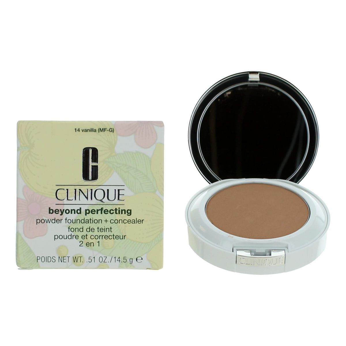Clinique Beyond Perfecting Clinique .51 oz Powder Foundation + Concealer- 14 Vanilla - Pertinacia Perfume