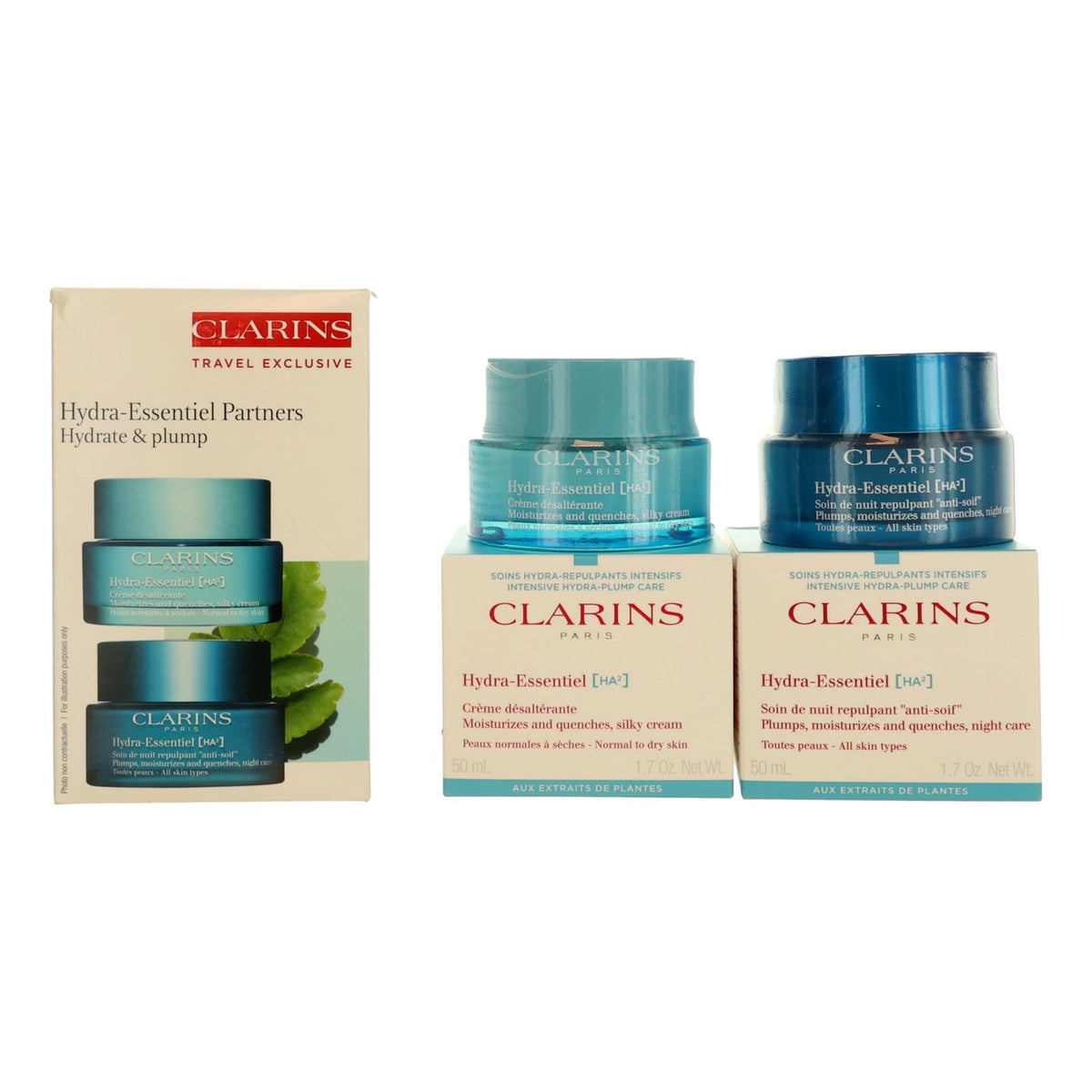 Clarins Hydra-Essentiel Partners Clarins 2 Piece Set - Pertinacia Perfume