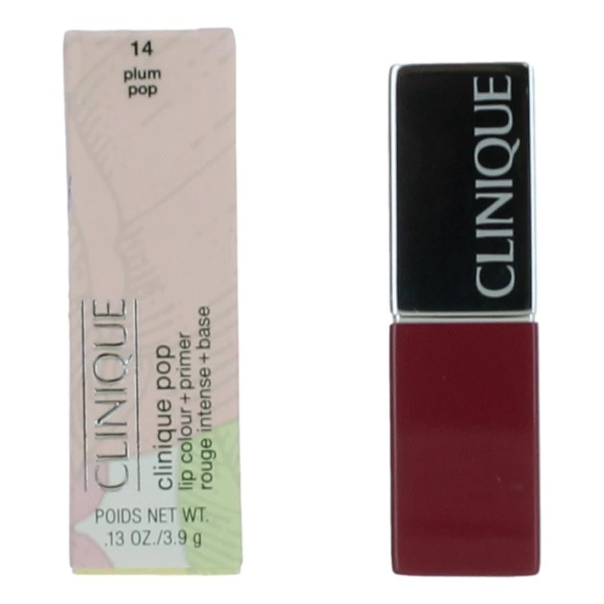 Clinique Pop Clinique .13 oz Lip Colour + Primer- 14 Plum Pop - Pertinacia Perfume