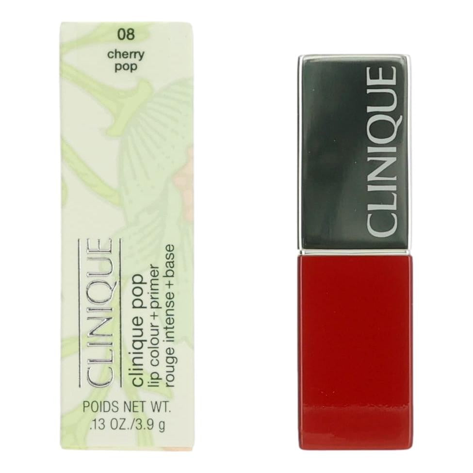 Clinique Pop Clinique .13 oz Lip Colour + Primer- 08 Cherry Pop - Pertinacia Perfume