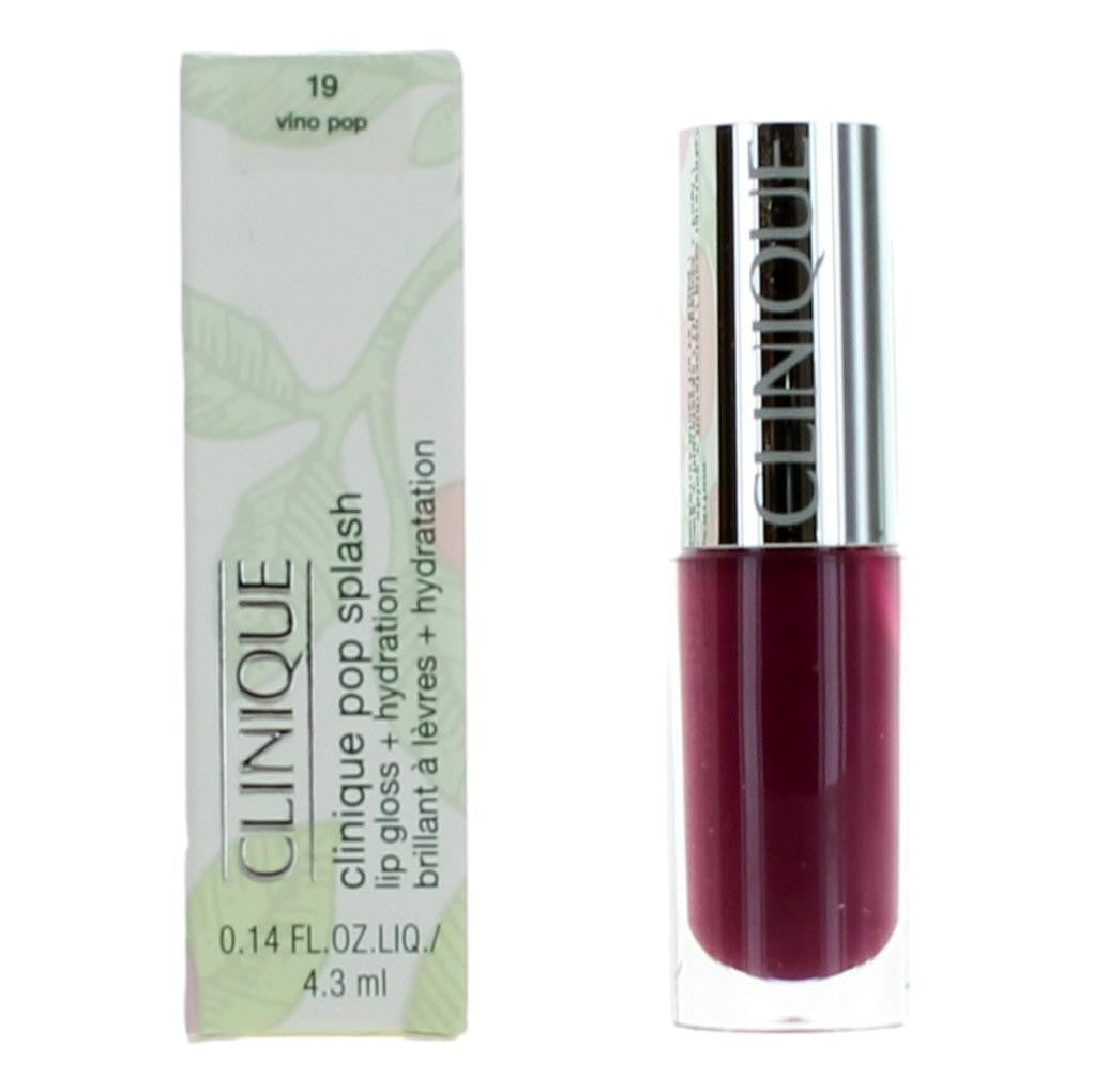 Clinique Pop Splash Clinique .14 oz Lip Gloss + Hydration- 19 Vino Pop - Pertinacia Perfume