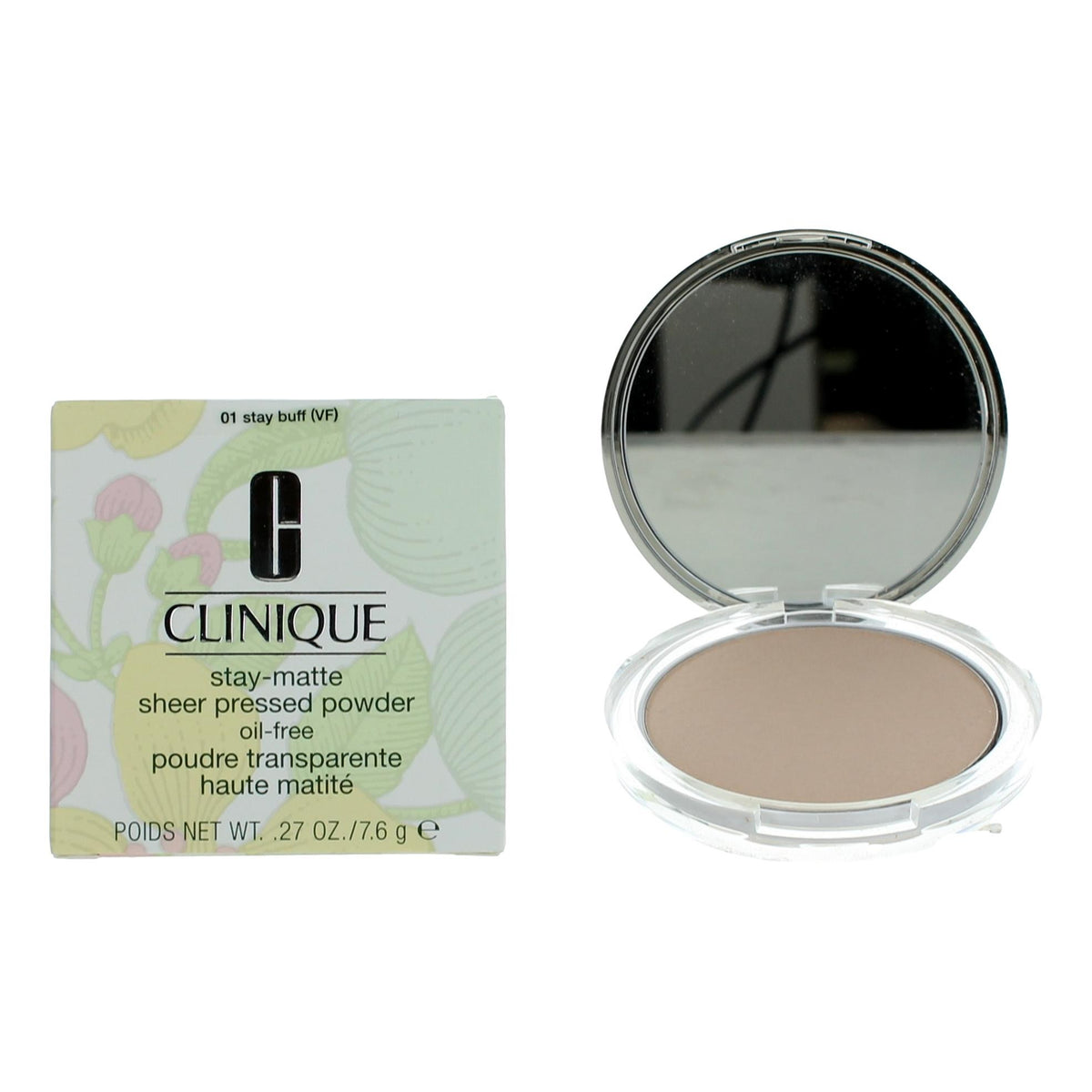 Clinique Stay-Matte Clinique .27 oz Sheer Pressed Powder- 01 Stay Buff - Pertinacia Perfume