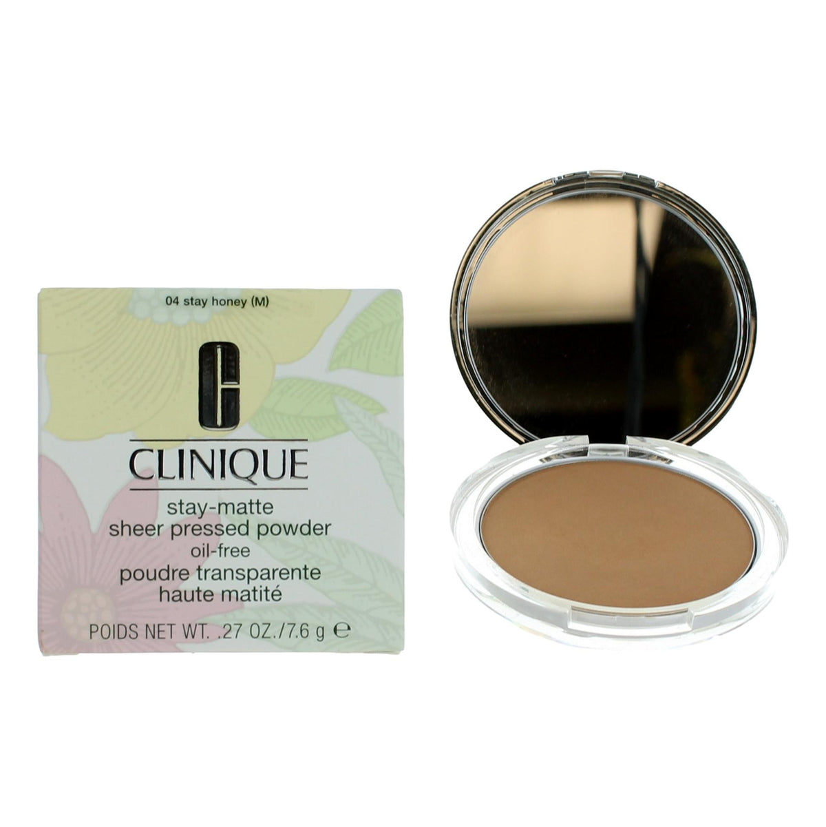 Clinique Stay-Matte Clinique .27 oz Sheer Pressed Powder- 04 Stay Honey - Pertinacia Perfume