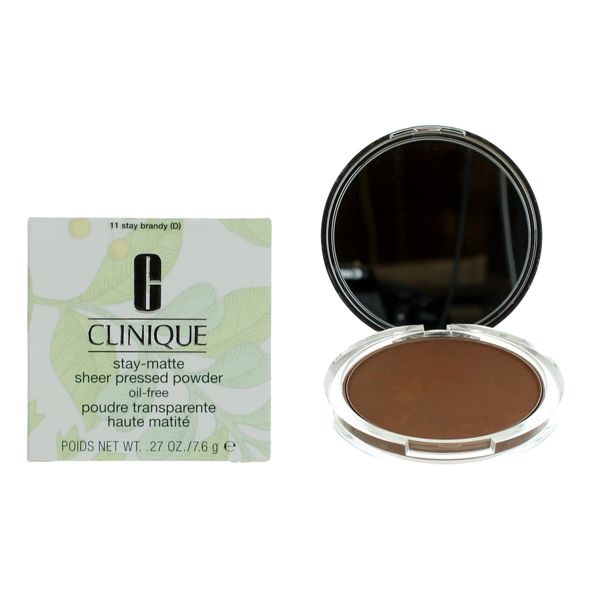 Clinique Stay-Matte Clinique .27 oz Sheer Pressed Powder- 11 Stay Brandy - Pertinacia Perfume