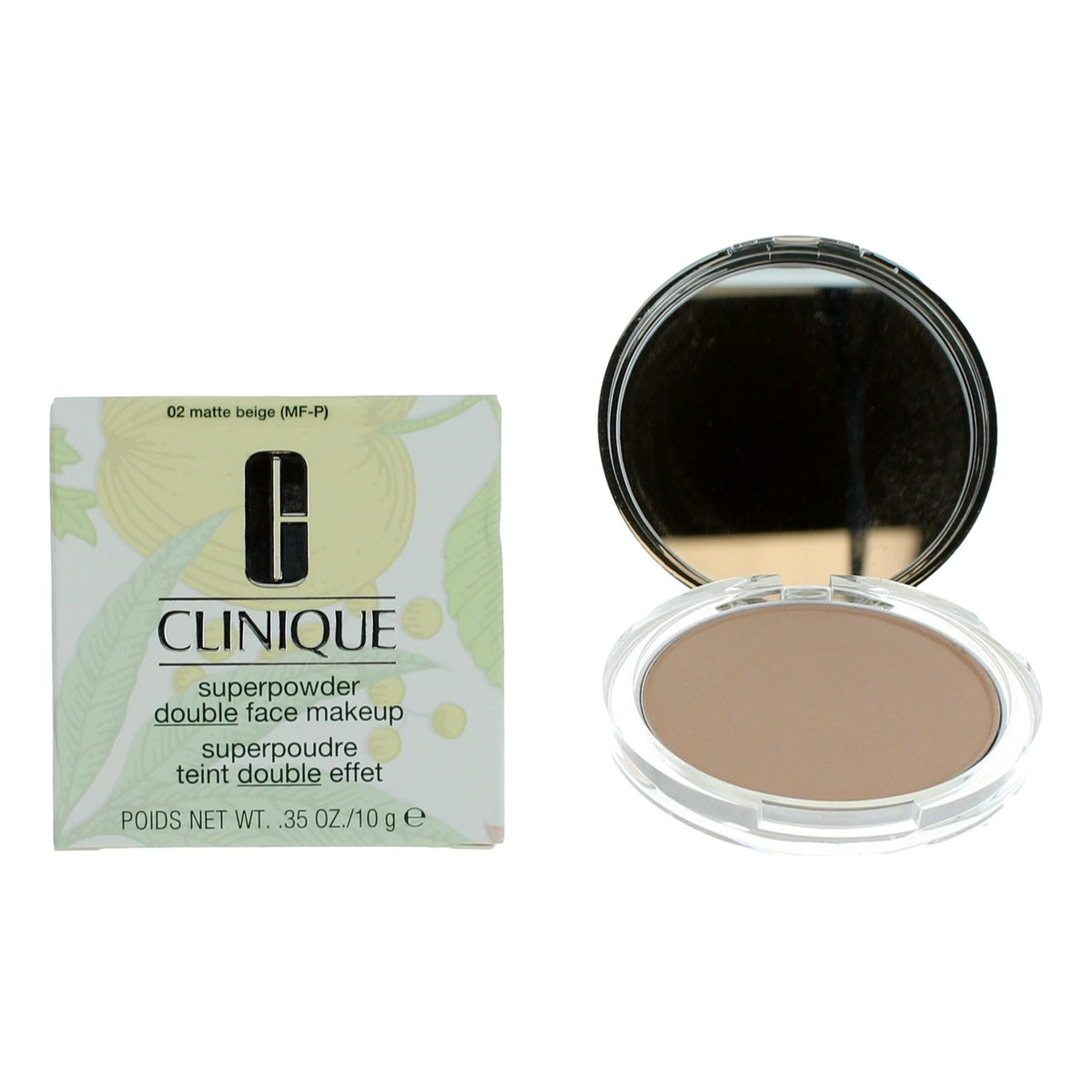 Clinique Superpowder Double Face Makeup Clinique .35 oz Face Powder- 02 Matte Beige - Pertinacia Perfume