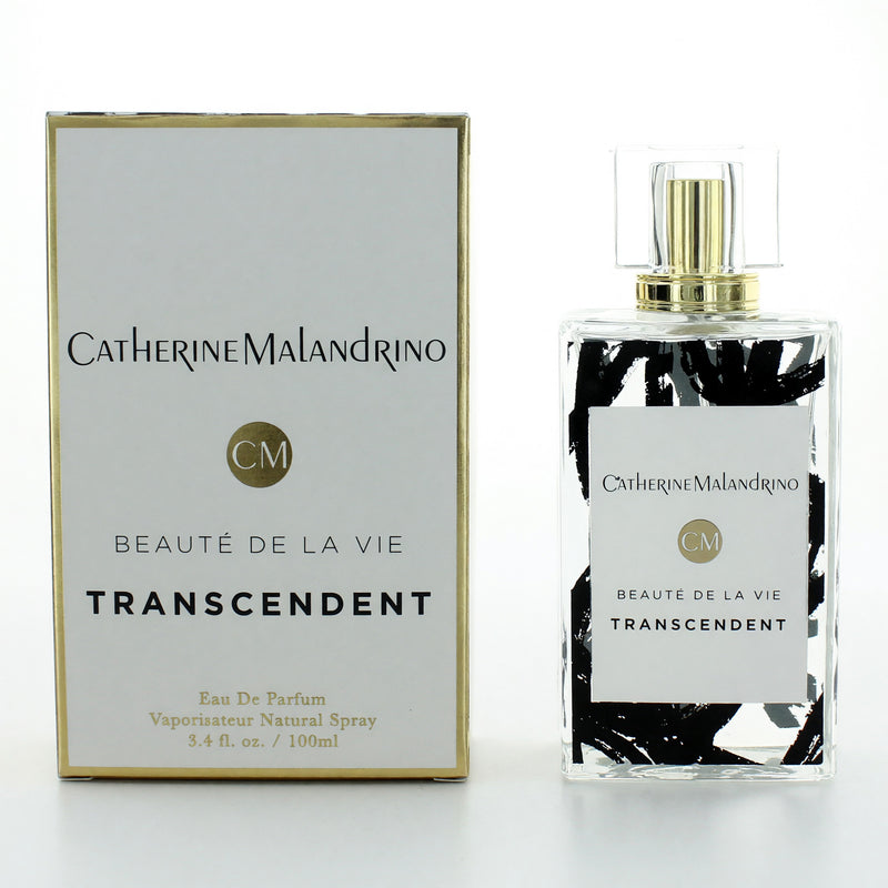 Catherine Malandrino Transcendent 3.4 oz women’s EDP spray bottle with sleek design and elegant packaging.