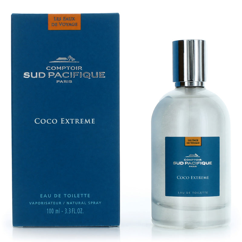 Coco Extreme by Comptoir Sud Pacifique 3.4 oz women’s EDT spray bottle with a sleek design and tropical-inspired packaging.