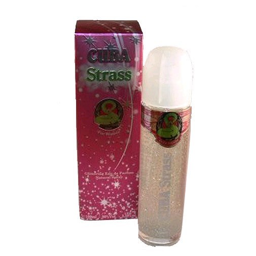 Cuba Jungle Snake 3.4 oz Glittering EDP spray for women, featuring a sleek bottle design and vibrant jungle-themed branding.
