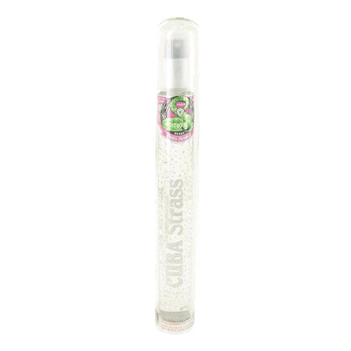 Cuba Jungle Snake 1.17 oz glittering EDP spray for women, featuring a sleek bottle with jungle snake design and vibrant colors.