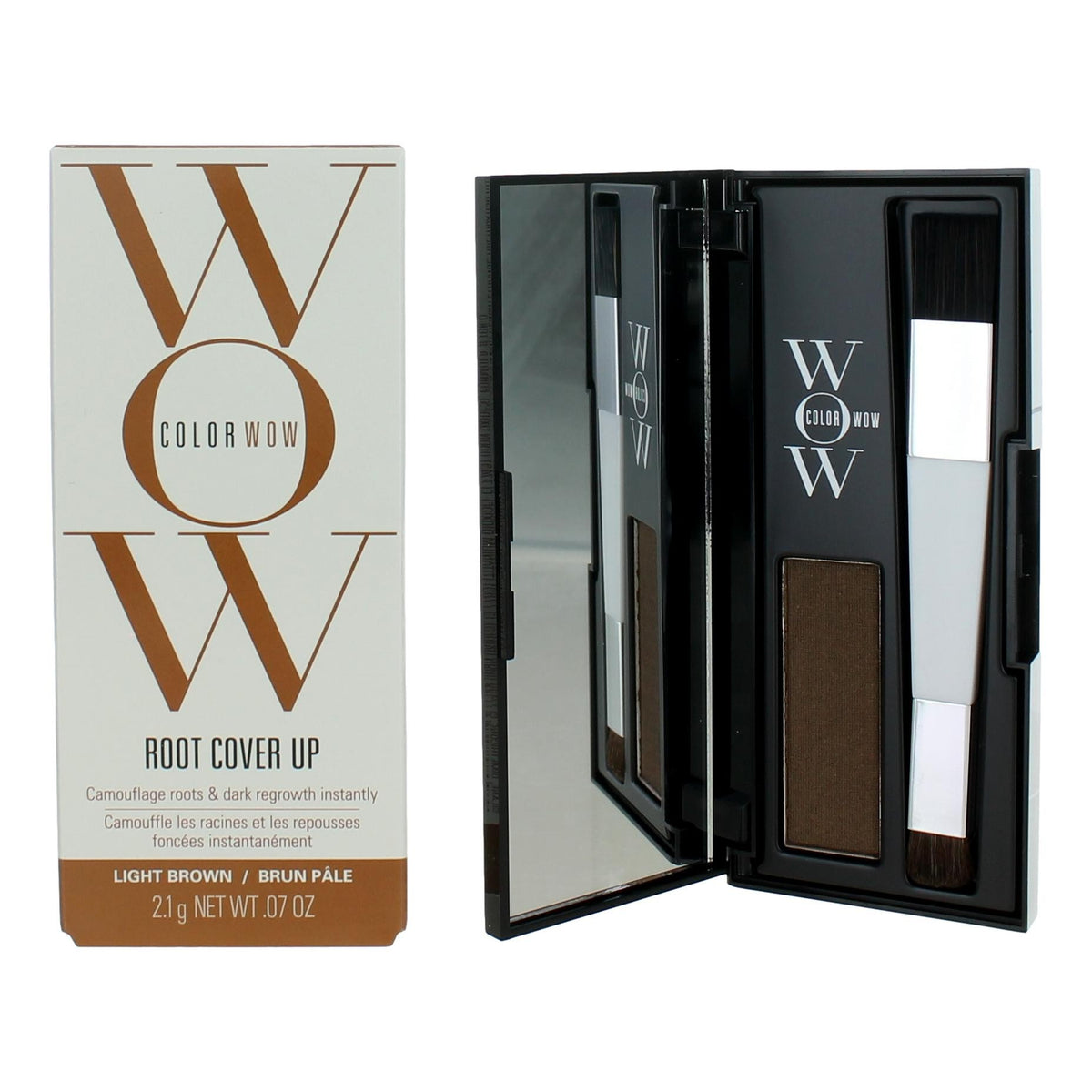 Color Wow Root Cover Up Color Wow .07 oz Root Coverup Powder- Light Brown - Pertinacia Perfume