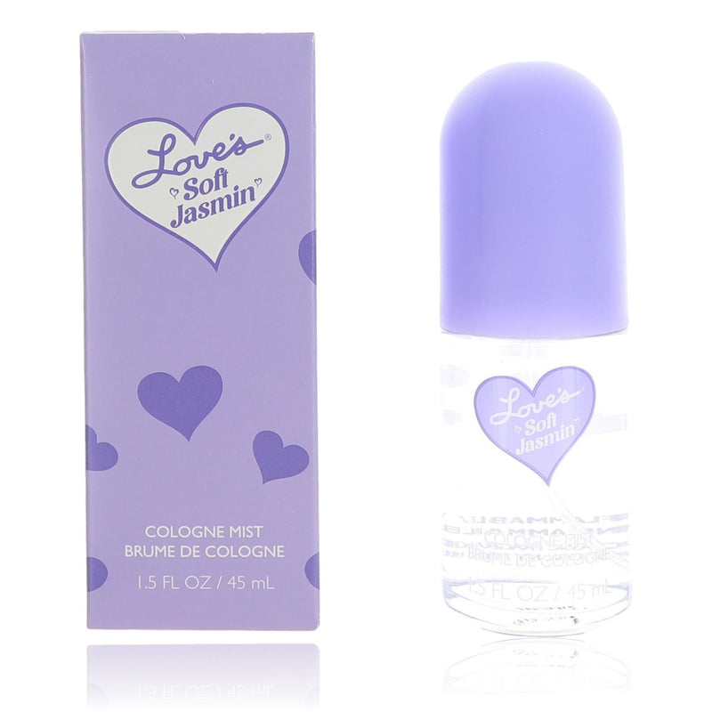 Dana Loves Baby Soft Jasmine cologne body mist for women in 1.5 oz spray, featuring a soft jasmine scent.