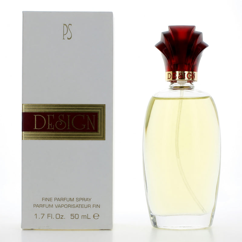 Paul Sebastian Design 1.7 oz women's parfum spray bottle, elegant packaging and fine fragrance for women.